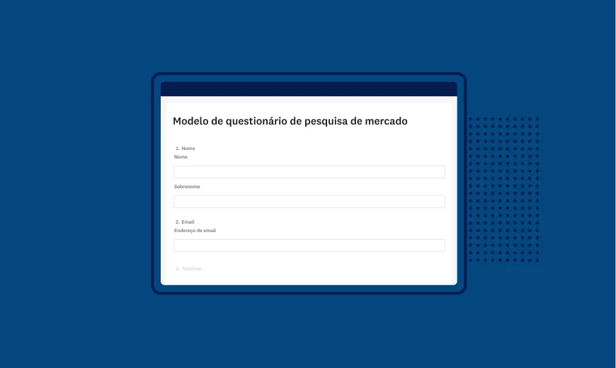 Imagem de modelo da SurveyMonkey de pesquisa de mercado