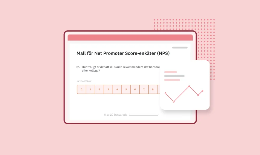 Skärmbild av SurveyMonkeys enkätmall för Net Promoter® Score