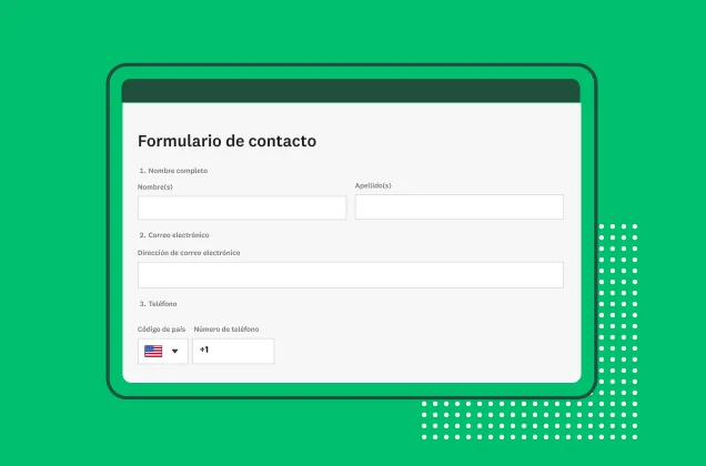 Plantilla de SurveyMonkey para el formulario de contacto