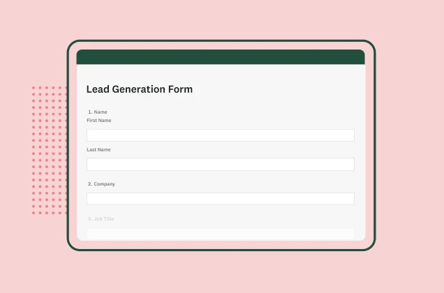 SurveyMonkey lead generation form template